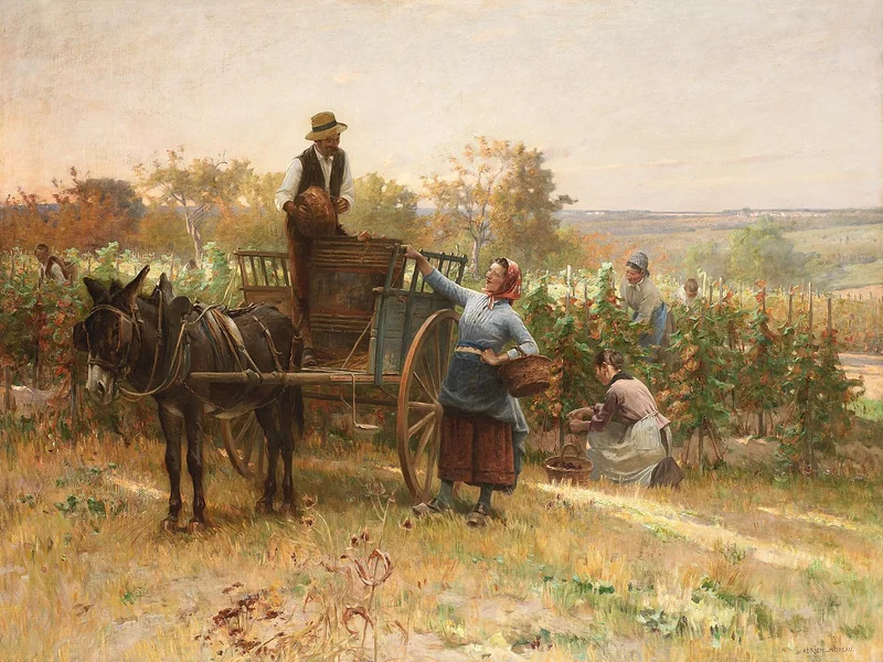 1843-Adrien Moreau - La vendemmia